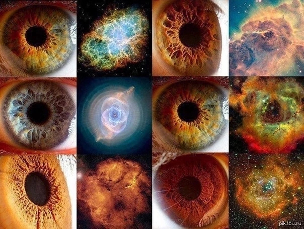 It's amazing that each eye is like a galaxy, we are infinity and this chilling beauty - My, Space, Galaxy, Eyes