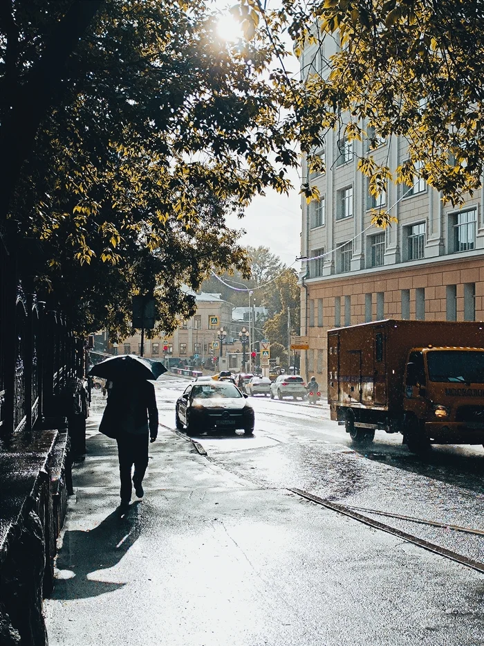 Летний дождь - Моё, Дождь, Лето, Мобильная фотография, Москва