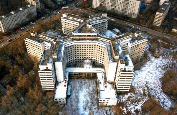 Khovrinskaya abandoned hospital - Hospital, Abandoned, Building, Telegram (link), Longpost