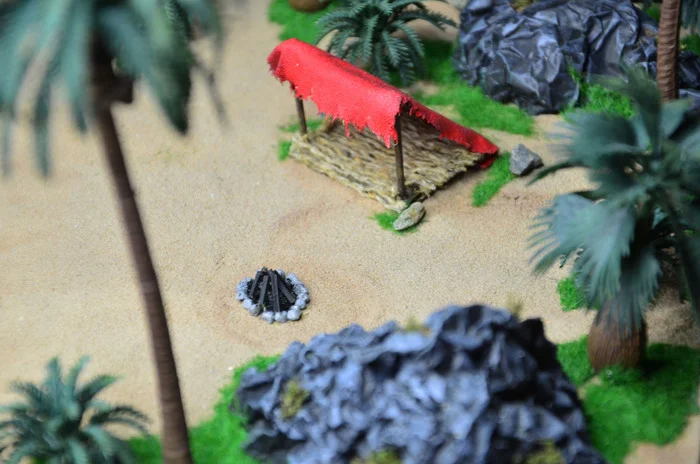 Beach diorama | The Sims 2: Castaway | DIY (part 1) - My, Decor, Design, Idea, Master Class, With your own hands, Epoxy resin, Miniature, Mystic, Magic, Art, Creation, Handmade, Magic, Longpost