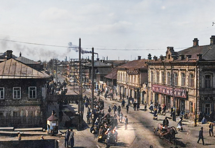 Как жила и выглядел Пермь в начале XX века? 20 раскрашенных фотографий дореволюционного города Историческое фото, Колоризация, Старое фото, История города, Пермь, 20 век, Российская империя, Длиннопост