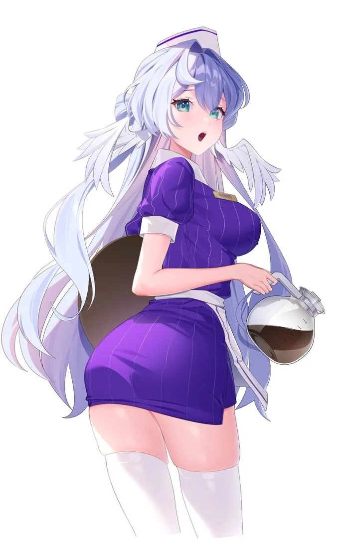 Мне пожалуйста один кофе и один булочка - Аниме, Anime Art, Honkai: Star Rail, Robin (Honkai: Star Rail)