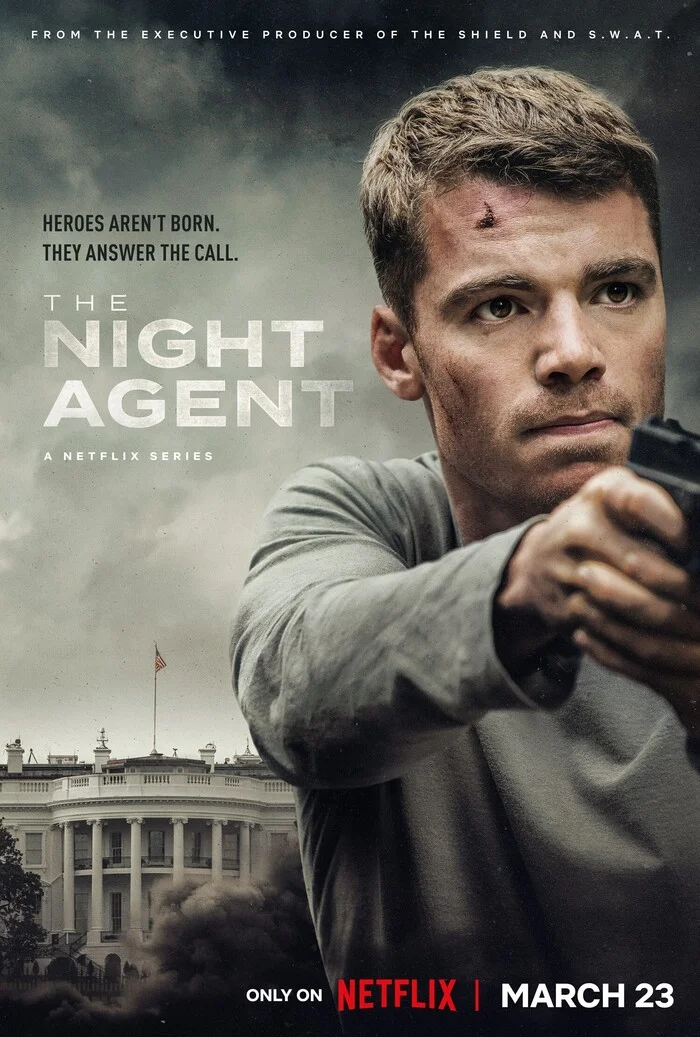 TV series Night Agent - Serials, Foreign serials, Netflix, USA, Poster, Frame, Trailer, Description, Боевики, Drama, Thriller, Detective, Screen adaptation, Criminals, The crime, Agent, FBI, Police, Conspiracy, Rutube, Video, Longpost