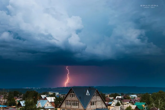 July thunderstorm - Thunderstorm, The photo, Siberia, Nature, Weather, VKontakte (link), Summer