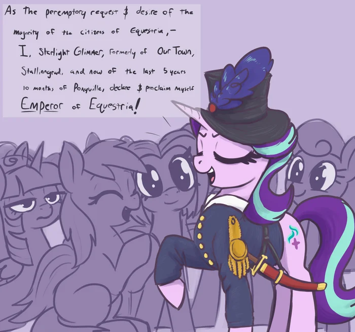 The Making of an Emperor - My little pony, PonyArt, Starlight Glimmer, T72b (artist), Twilight sparkle