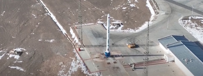 Hyperbola-1 в преддверии запуска DEAR-1 в декабре 2023 года (Фото CCTV)