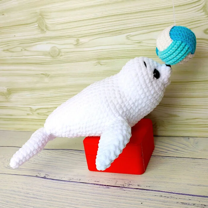 Amigurumi seal. Crochet toy pattern - My, Scheme, Master Class, Amigurumi, Toys, Knitting, With your own hands, Needlework without process, Crochet, Plush Toys, Knitted toys, Needlework, Hobby, Seal, Seal, Fur seal, Soft toy