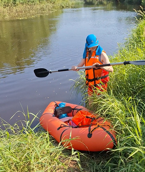 Packraft test - My, Tourism, River rafting, Packraft, Video, Soundless, Longpost