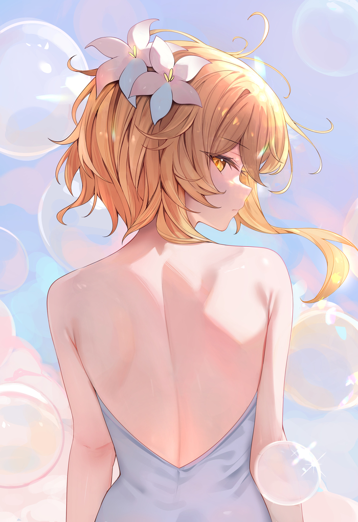 Lumine Anime Art, , Genshin Impact, Lumine (Genshin Impact), Twitter ()