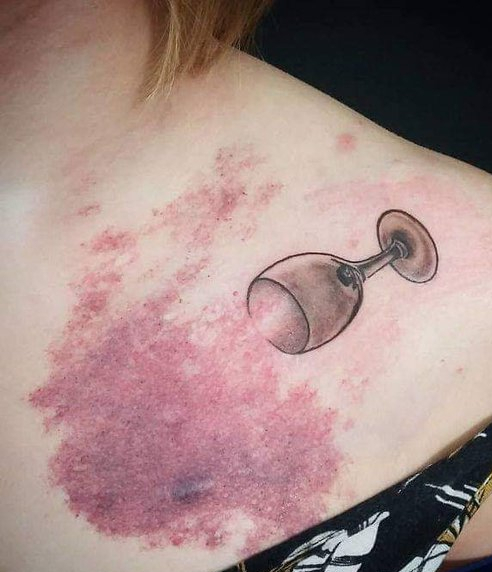 When is a tattoo appropriate? - Tattoo, Humor, Wine, Nevus, Problem skin