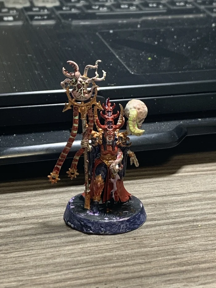 Paint the Chaos Cult in the style of the Joker - My, Warhammer 40k, Kill Team, Warhammer, Chaos cultists, Chaos daemons, Chaos, Mat, Longpost