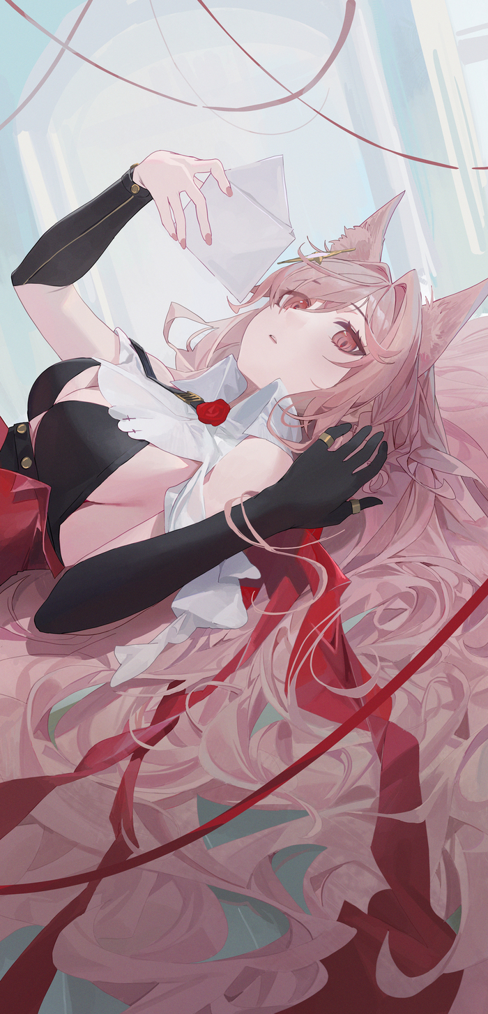 Pozemka Anime Art, , Arknights, Pozmka, Animal Ears