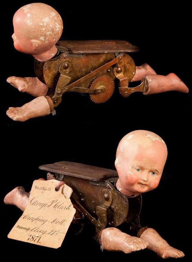 Mexican crawling doll, 1871 - Doll, Toys, Past, Telegram (link), Repeat