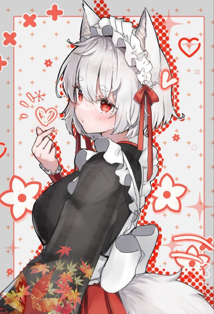 Momiji , Anime Art, Touhou, Inubashiri Momiji