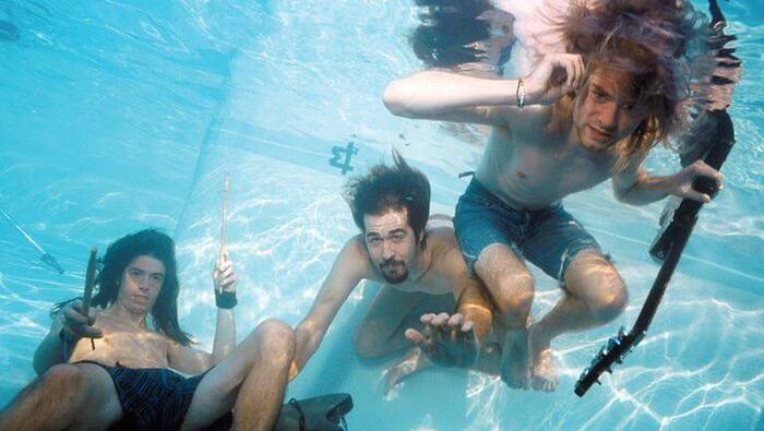 Nirvana during a photo shoot to create their iconic album cover - Crossposting, Pikabu publish bot, Nirvana