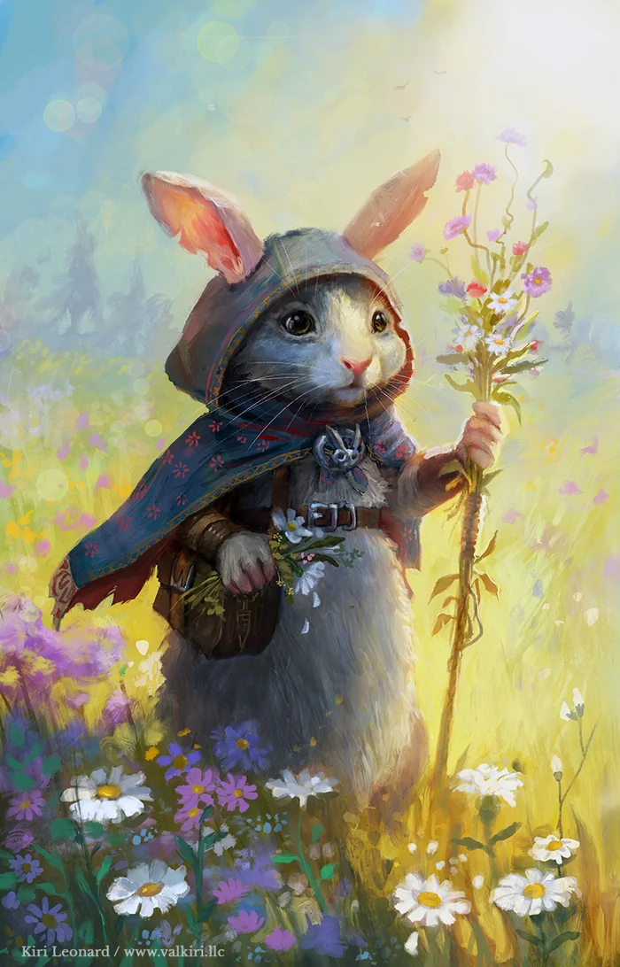 Druid - Art, Drawing, Rabbit, Druid, Instagram (link)