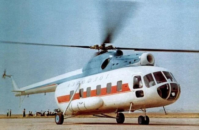 The first prototype of the V-8 - Aviation history, Aviation, Helicopter, Flight, Mi-8, The first flight, civil Aviation, Prototype, Helicopter pilots, Made in USSR, the USSR, 60th, Video, VKontakte (link)