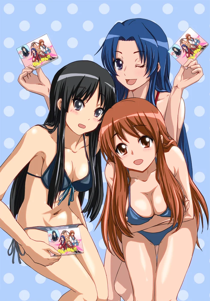 You can take one - Anime, Anime art, Akiyama Mio, Ami Kawashima, Asahina mikuru, k-On, Toradora, Suzumiya Haruhi no Yuuutsu, Swimsuit