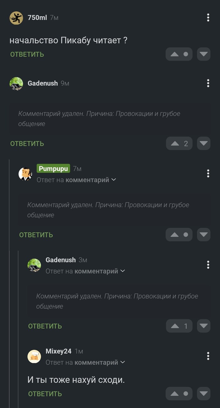 Комменты Пикабу : D