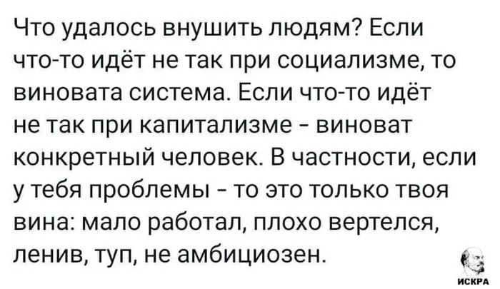 Согласны? - Социализм, Капитализм, Скриншот, Искра Twitter, Искра (Twitter)