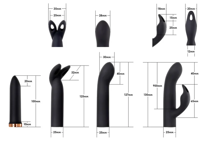 SexFox review. Evolved Four Play minivibrator with replaceable attachments - My, Sex Toys, Sex Shop, Overview, Vibrator, Kit, Video, Soundless, Vertical video, Longpost