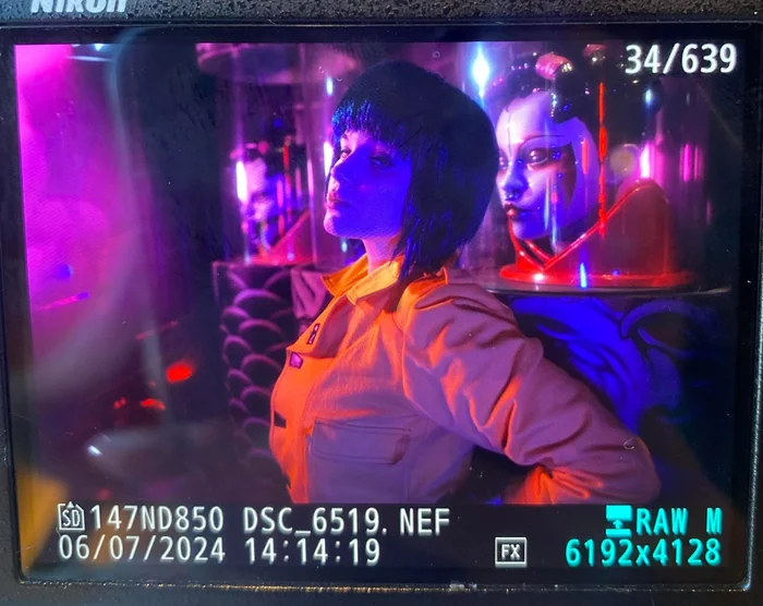 Major Motoko Kusanagi / Major Motoko Kusanagi / backstage - My, Cosplay, Kusanagi motoko, Ghost in armor, Longpost, The photo