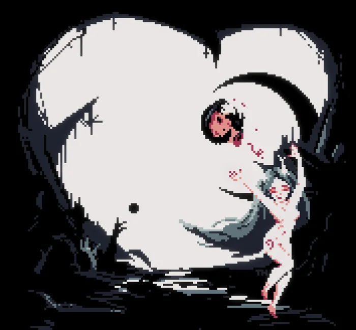 Fool - Creation, Pixel Art, Death, Monster girl, VKontakte (link)