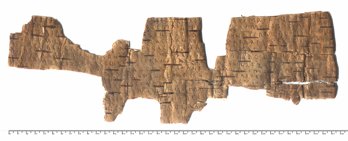 1ая берестяная грамота найденная в Великом Новгороде. Содержит роспись доходов землевладельца Фомы.