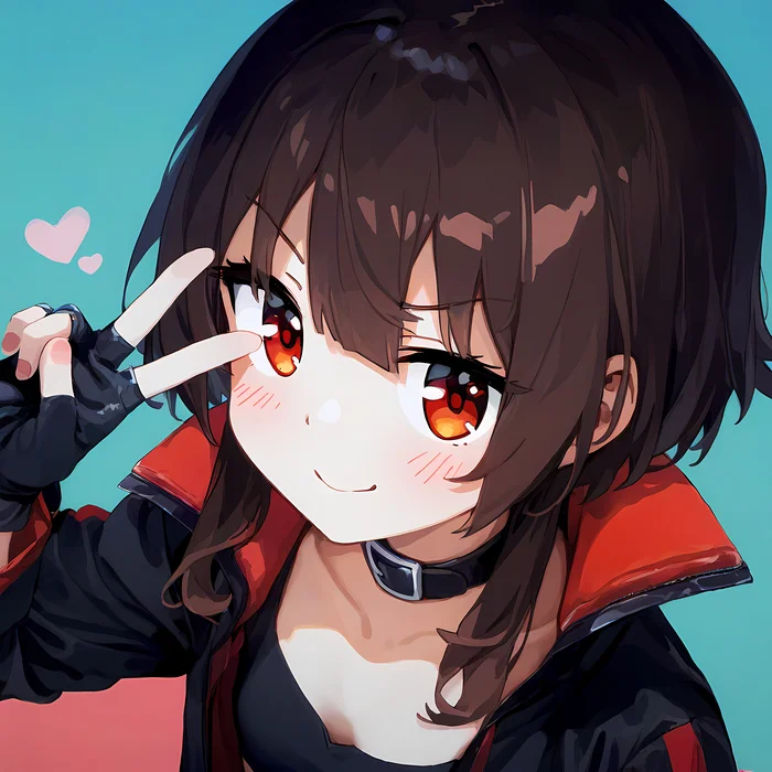 Megumin - Anime, Anime art, Konosuba, Megumin, Neural network art