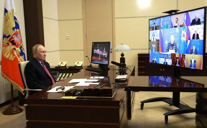 Vladimir Putin held a meeting with members of the Government via video link - news, Russia, Politics, Vladimir Putin, Government, Ministry of Emergency Situations, Fts, Ministry of Construction, Mep, Ministry of Culture, Ministry of Sports of the Russian Federation, Regions, Fire, Flood, Government support, Brix, Sport, Kremlinru, Ministry of Transport, Society, Video, Video VK, Longpost