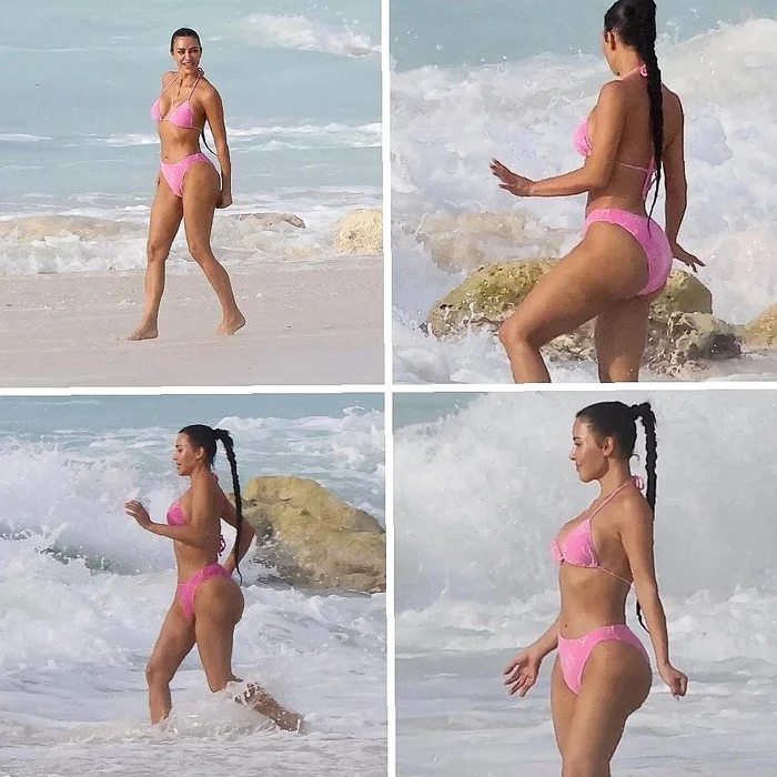 K.Kardashian - Kim Kardashian, Beach, Beach vacation, beauty