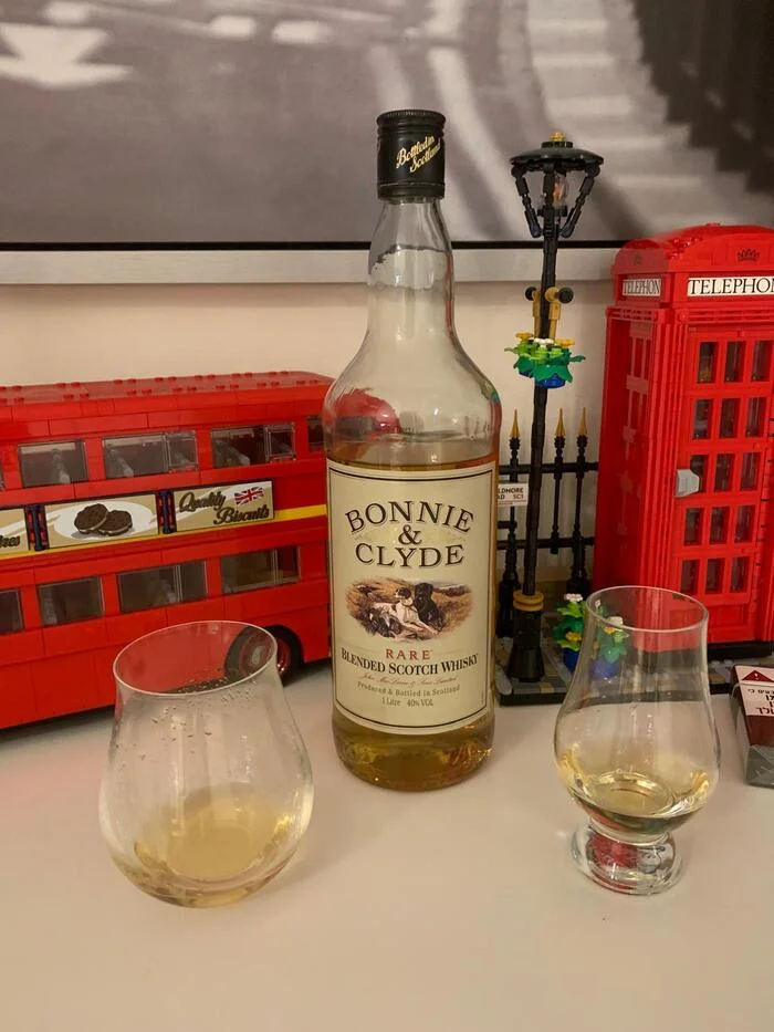 Whiskey Bonnie and Clyde Whiskeys with such a label could be called Romeo and Juliet Whiskey or Tom and Jerry Whiskey - My, Whiskey, Overview, Scotch whiskey