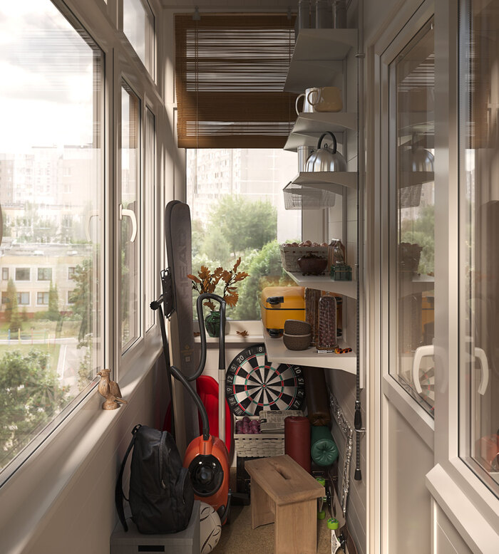 Стандартный отечественный балкон