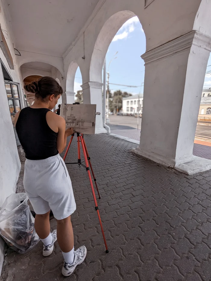 An elusive profession? - My, Kaliningrad region, Baltiysk, Art, The photo, Kostroma, Artist, Thoughts, Creative people, Lighthouse, Painting, Canvas, Longpost