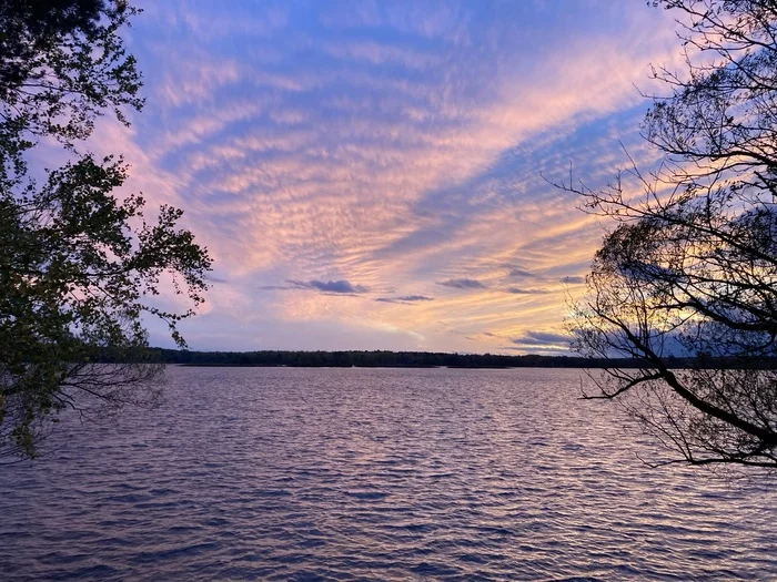 Sunset on the Volga - Volga river, Konakovo, Sunset, Landscape, The photo