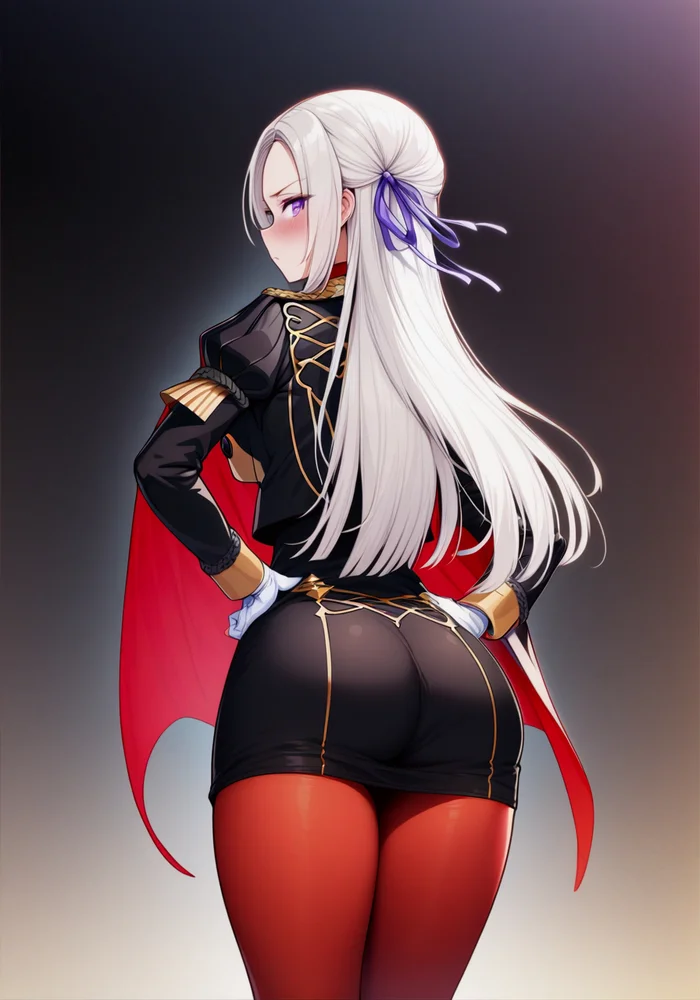 Эдельгард - Fire Emblem, Anime Art, Бедра, Pixiv, Аниме, Edelgard, Попа, Арты нейросетей