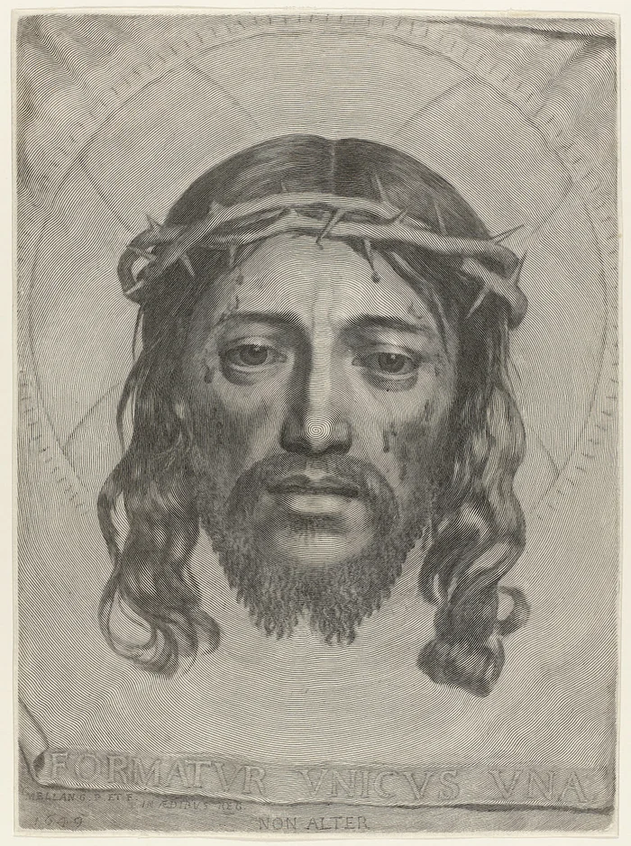 “The Face of Christ” from a single line. Unusual technique of Claude Melland - My, Painting, Art, Painting, Artist, Jesus Christ, Talent, Oil painting, Art history, Longpost