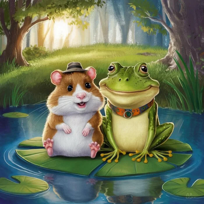 The two most frequently remembered creatures - Neural network art, Toad, Hamster, Litrpg, Longpost