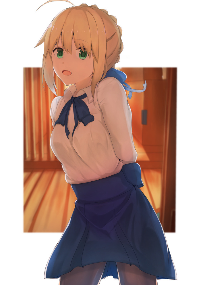  Saber , Anime Art, Fate, Fate-stay Night, Saber, Artoria Pendragon