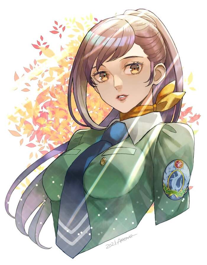 Kirishima Eriko - Арт, Аниме, Anime Art, Persona, Persona 2, Game Art, Игры, Длиннопост