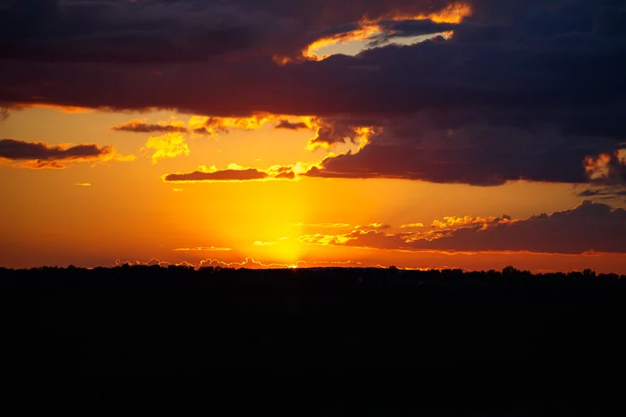 Three different faces of the sky - My, Summer, Sunset, Nikon D750, Landscape, Nature, The photo