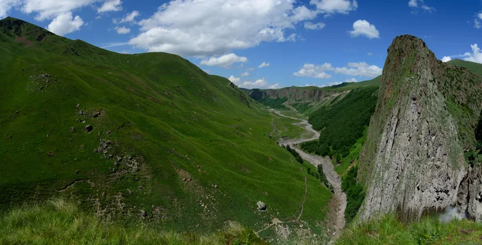 Панорама урочища Джилы-су - Моё, Джилы-Су, Nikon D750, Фотография