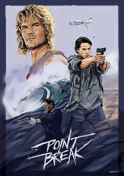 33 years ago, the film “Point Break” premiered in the United States. - Hollywood, Боевики, Actors and actresses, On the Crest of the Wave Film, Movies, Patrick Swayze, Keanu Reeves, Video, Youtube