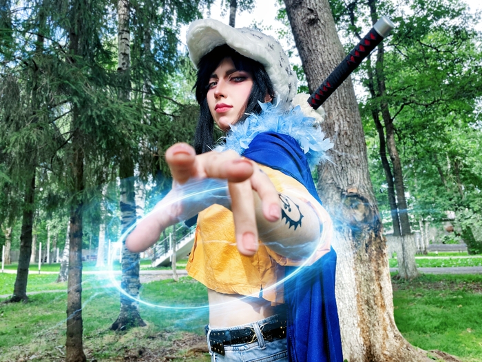 One Piece/ Trafalgar D Water Law (fem version) cosplay/ Nitra Green One Piece, , ,  ,  , 