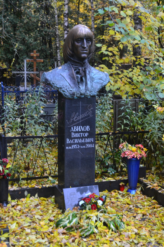 Могила Виктора Авилова на Востряковском кладбище, участок № 80