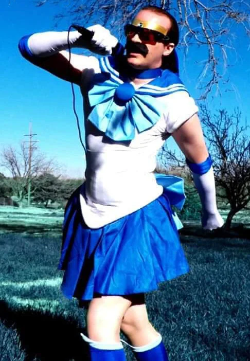 Lunar prism! Give me strength! - Humor, Sailor Moon, Sailor Mercury, moon power, lunar prism, Cosplay, Cosplayers, Costume, Provocative outfit, Anime, Anime