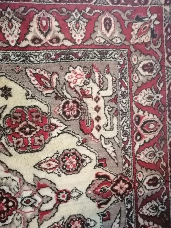 Pareidolia at its finest - My, Pareidolia, Carpet, It seemed, The photo