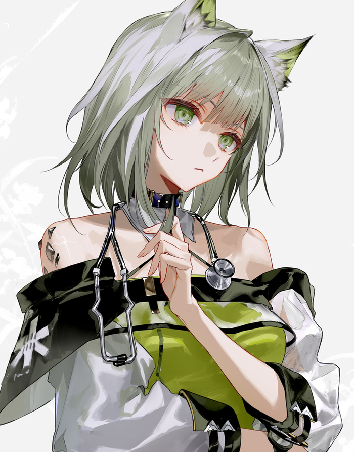  Anime Art, , Kaltsit, Arknights, Animal Ears