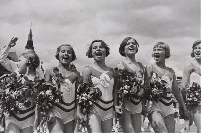 Sportswomen of the USSR - the USSR, Youth, Youth, Sport, Sports girls, Girls, The photo, Old photo, beauty, Telegram (link), Black and white photo