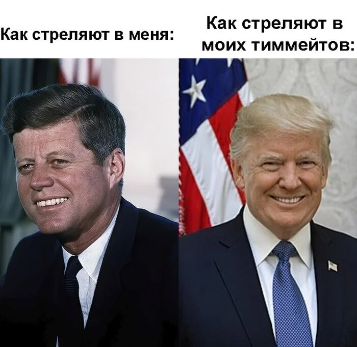 Trump and Kennedy - Politics, USA, Donald Trump, Assassination attempt, Shooter, Counter-strike, CS: GO, Memes, Post #11600482